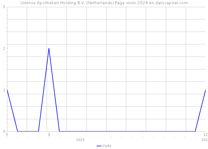 Udense Apotheken Holding B.V. (Netherlands) Page visits 2024 