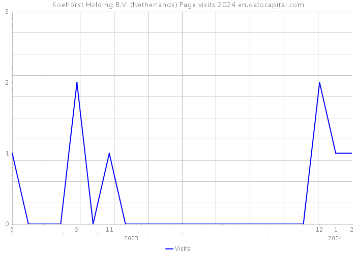 Koehorst Holding B.V. (Netherlands) Page visits 2024 