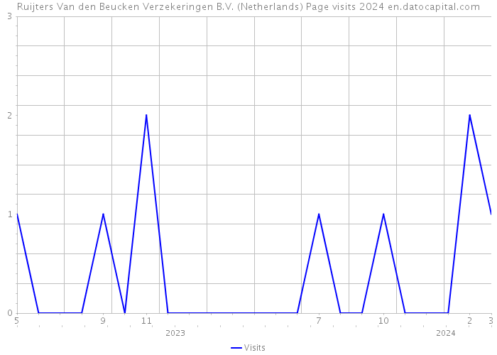 Ruijters Van den Beucken Verzekeringen B.V. (Netherlands) Page visits 2024 