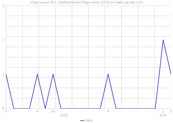 Vitaal Leven B.V. (Netherlands) Page visits 2024 