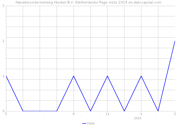 Handelsonderneming Huiden B.V. (Netherlands) Page visits 2024 