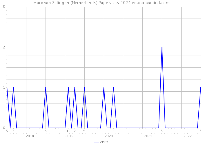 Marc van Zalingen (Netherlands) Page visits 2024 