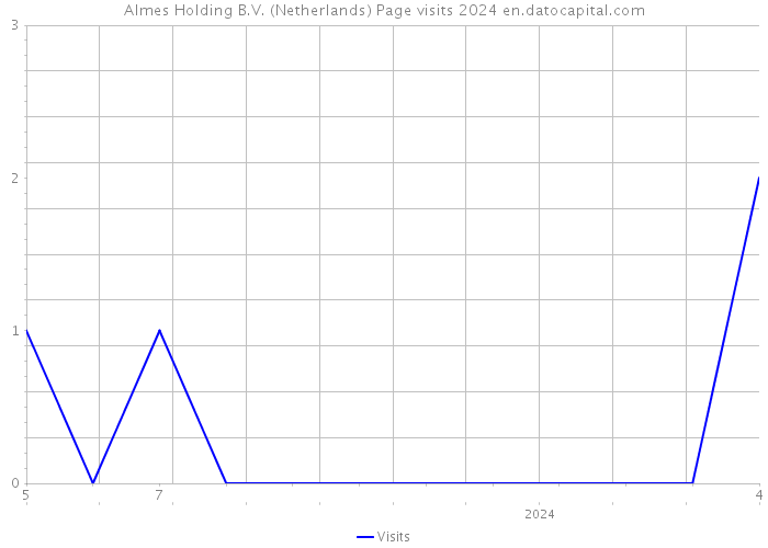 Almes Holding B.V. (Netherlands) Page visits 2024 