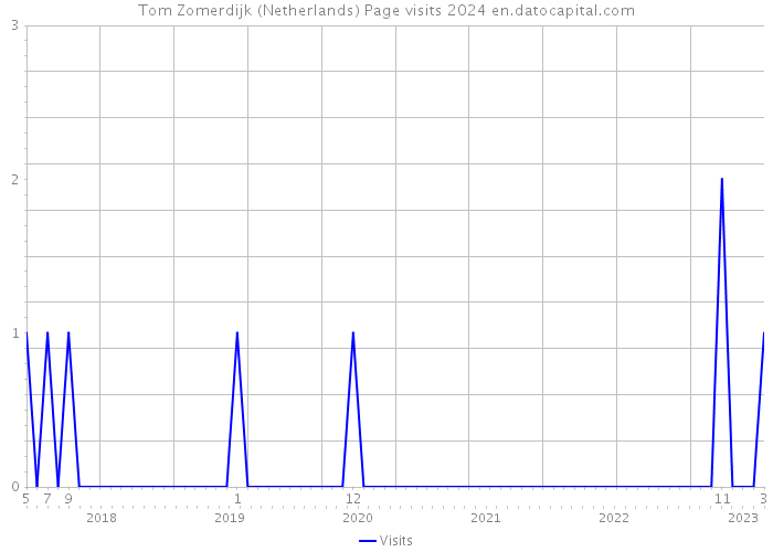 Tom Zomerdijk (Netherlands) Page visits 2024 