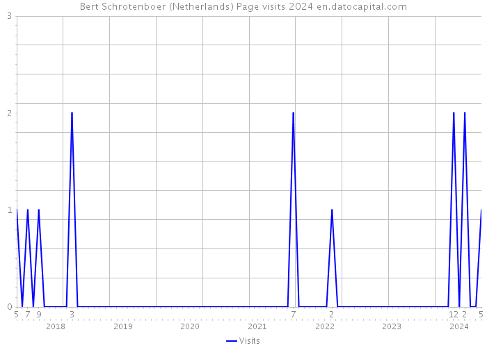 Bert Schrotenboer (Netherlands) Page visits 2024 