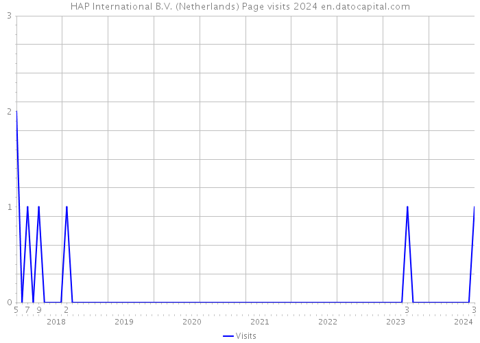 HAP International B.V. (Netherlands) Page visits 2024 