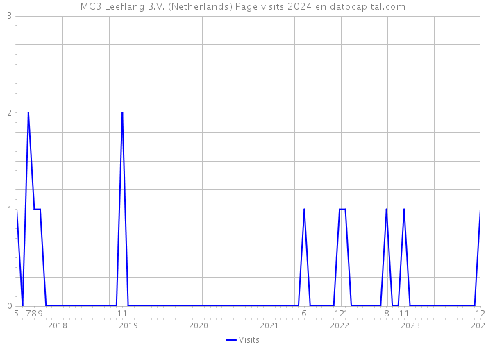 MC3 Leeflang B.V. (Netherlands) Page visits 2024 