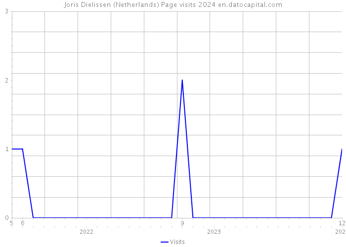 Joris Dielissen (Netherlands) Page visits 2024 