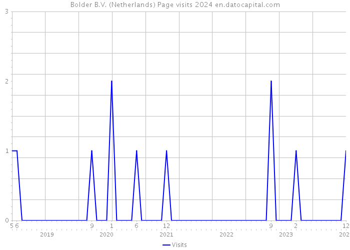 Bolder B.V. (Netherlands) Page visits 2024 
