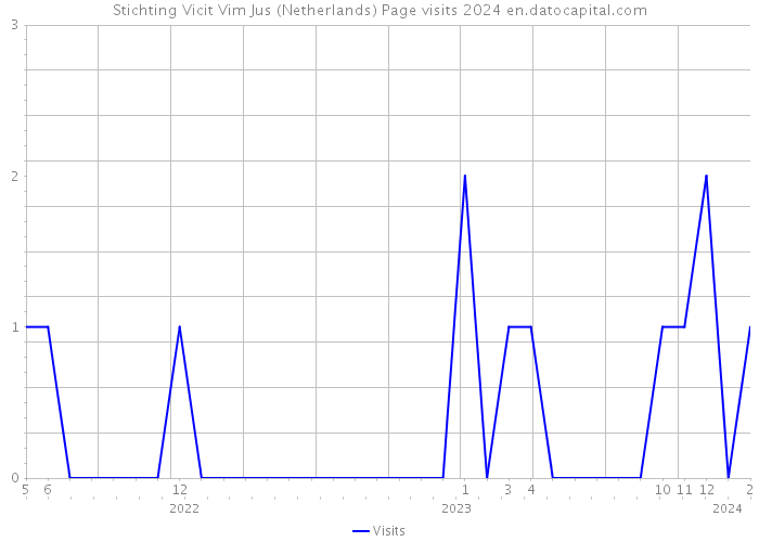 Stichting Vicit Vim Jus (Netherlands) Page visits 2024 