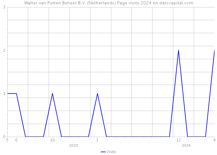 Walter van Putten Beheer B.V. (Netherlands) Page visits 2024 