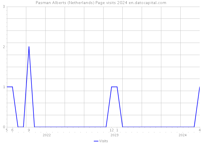 Pasman Alberts (Netherlands) Page visits 2024 