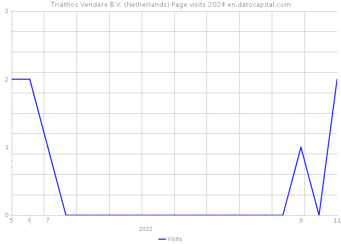 Triathos Vendere B.V. (Netherlands) Page visits 2024 