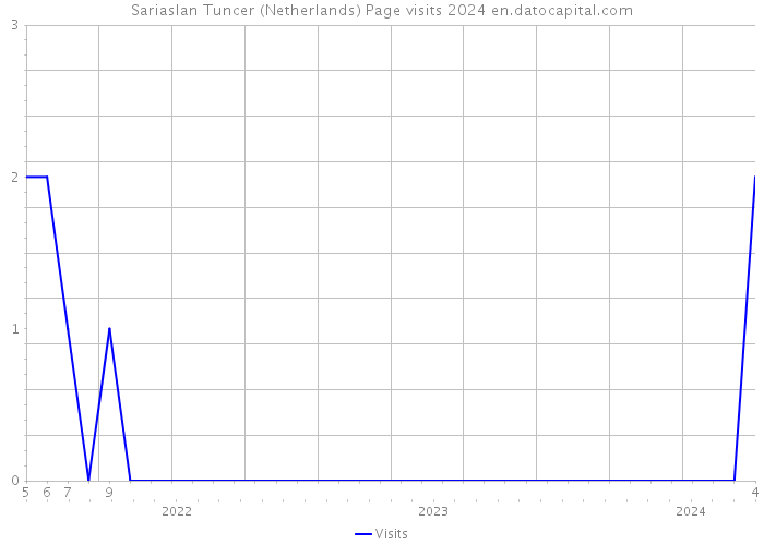 Sariaslan Tuncer (Netherlands) Page visits 2024 