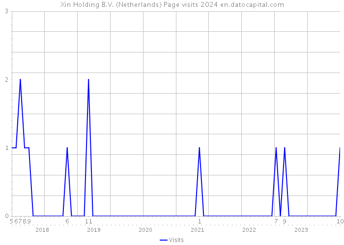 Xin Holding B.V. (Netherlands) Page visits 2024 