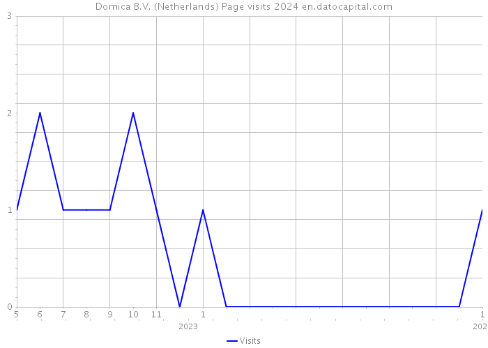Domica B.V. (Netherlands) Page visits 2024 