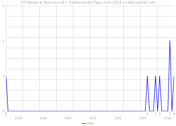 FS Hainan at Shenzhou B.V. (Netherlands) Page visits 2024 