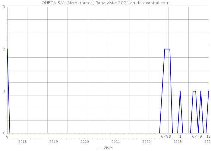 ONEGA B.V. (Netherlands) Page visits 2024 