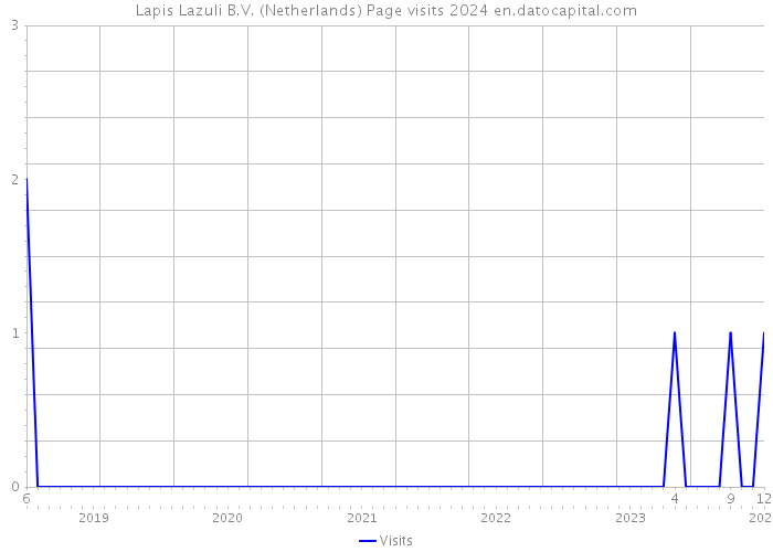 Lapis Lazuli B.V. (Netherlands) Page visits 2024 