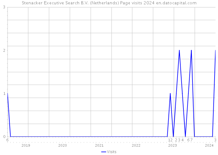Stenacker Executive Search B.V. (Netherlands) Page visits 2024 