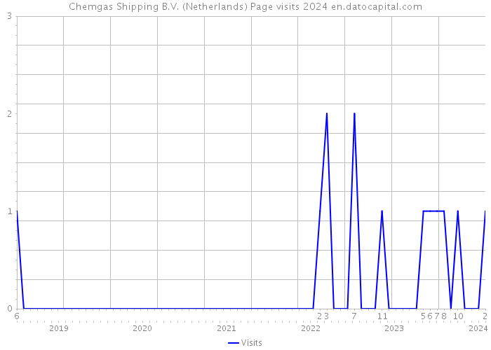 Chemgas Shipping B.V. (Netherlands) Page visits 2024 