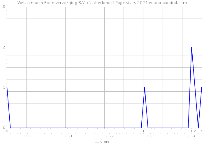 Weissenbach Boomverzorging B.V. (Netherlands) Page visits 2024 