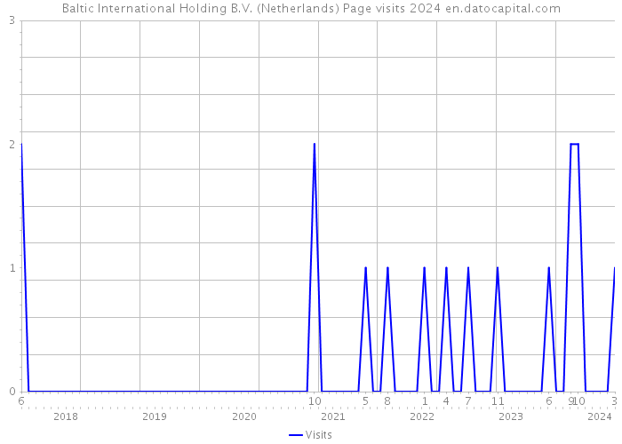 Baltic International Holding B.V. (Netherlands) Page visits 2024 