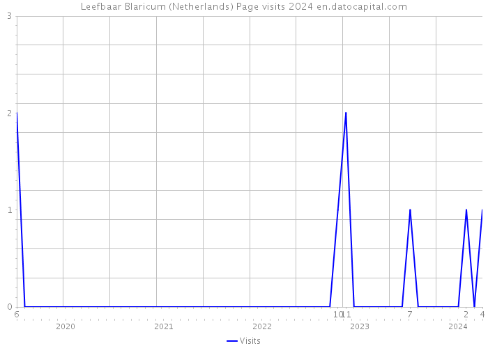 Leefbaar Blaricum (Netherlands) Page visits 2024 