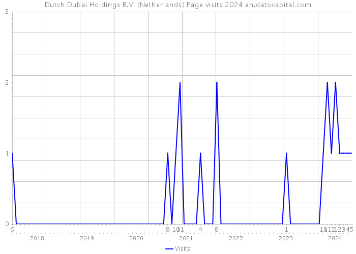 Dutch Dubai Holdings B.V. (Netherlands) Page visits 2024 