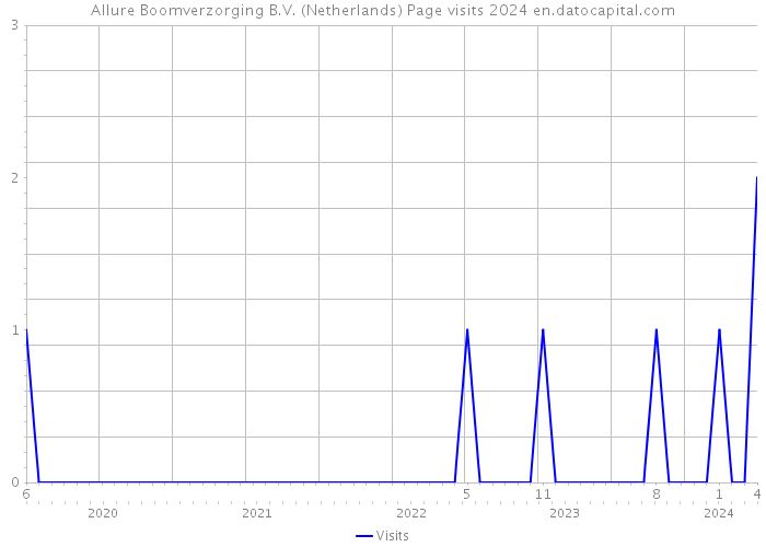 Allure Boomverzorging B.V. (Netherlands) Page visits 2024 
