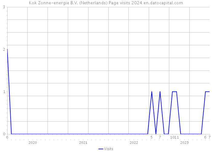 Kok Zonne-energie B.V. (Netherlands) Page visits 2024 