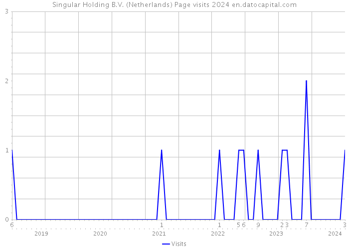Singular Holding B.V. (Netherlands) Page visits 2024 