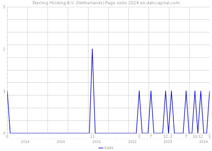 Sterling Holding B.V. (Netherlands) Page visits 2024 