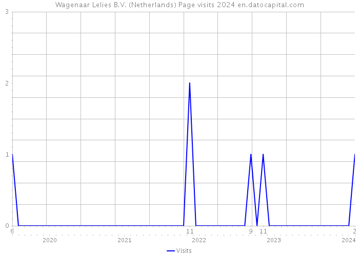 Wagenaar Lelies B.V. (Netherlands) Page visits 2024 