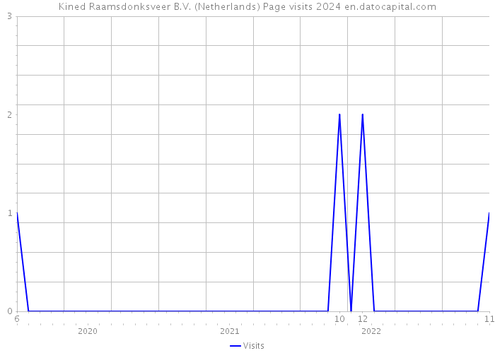 Kined Raamsdonksveer B.V. (Netherlands) Page visits 2024 