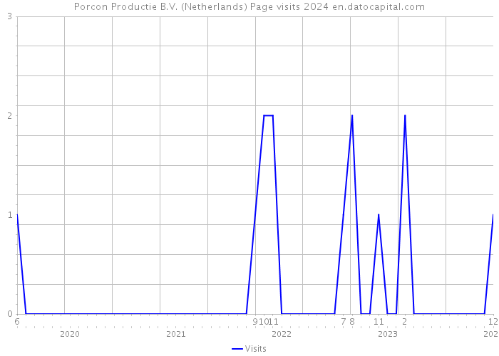 Porcon Productie B.V. (Netherlands) Page visits 2024 