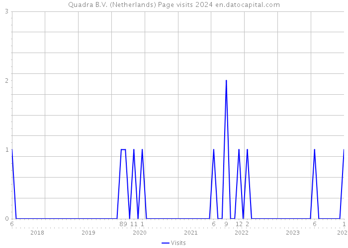 Quadra B.V. (Netherlands) Page visits 2024 