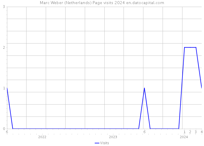 Marc Weber (Netherlands) Page visits 2024 