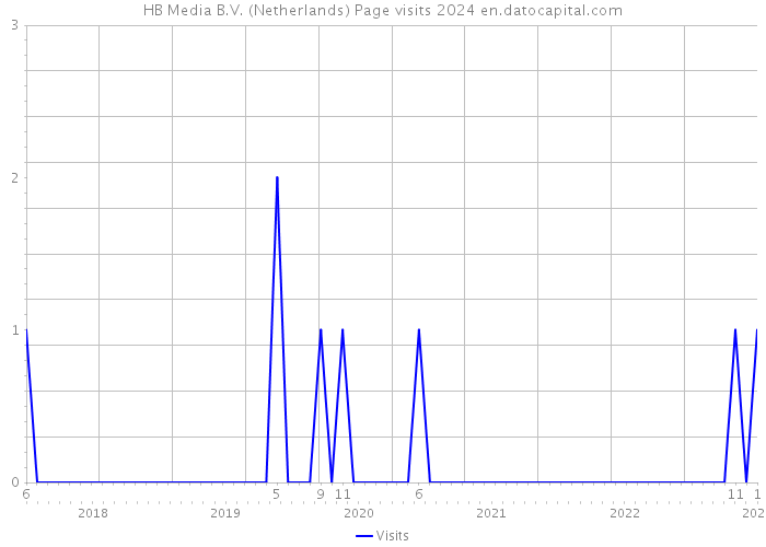 HB Media B.V. (Netherlands) Page visits 2024 