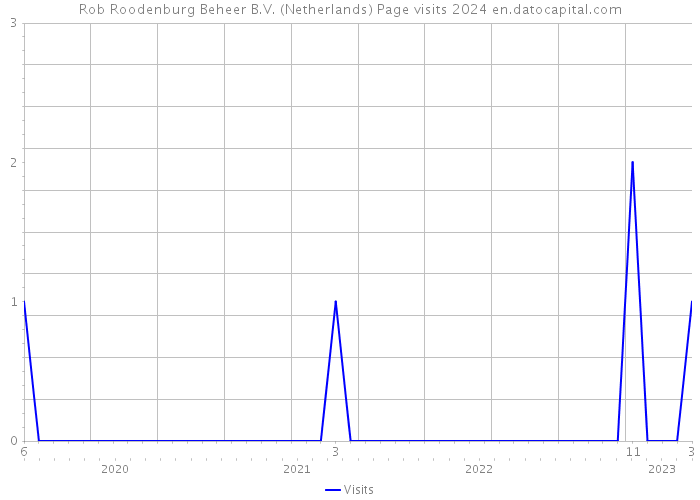 Rob Roodenburg Beheer B.V. (Netherlands) Page visits 2024 