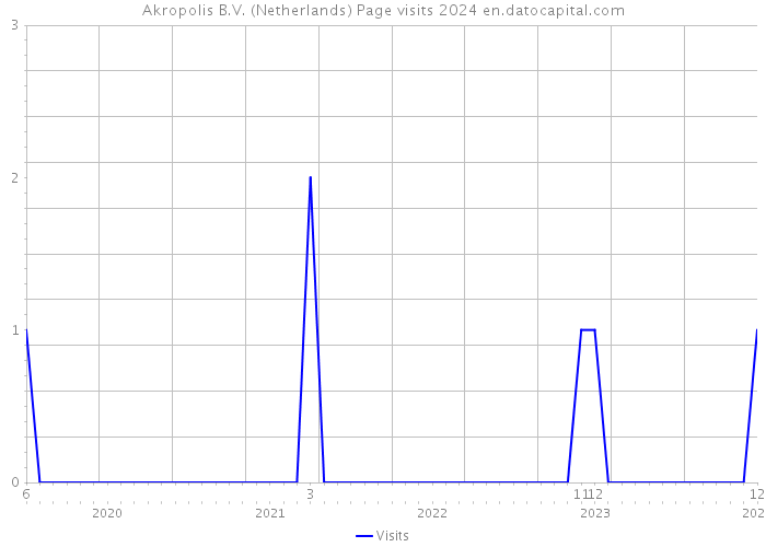 Akropolis B.V. (Netherlands) Page visits 2024 