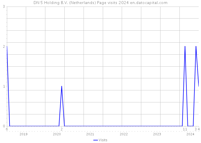 DN 5 Holding B.V. (Netherlands) Page visits 2024 