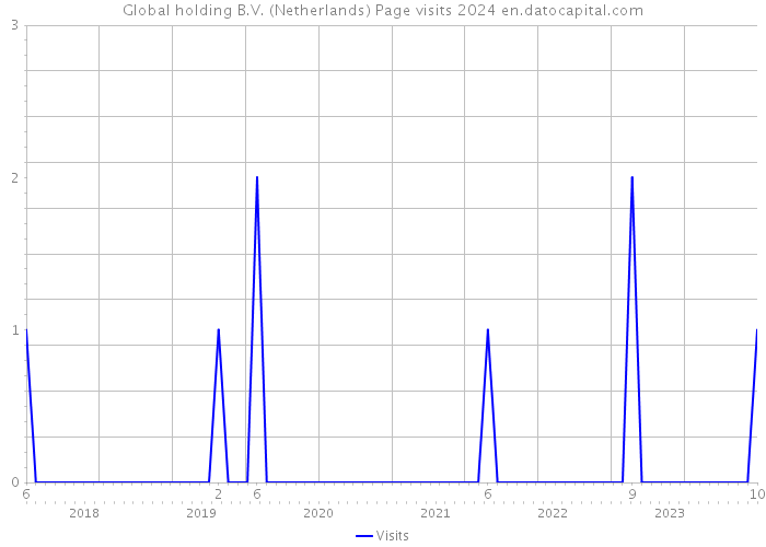 Global holding B.V. (Netherlands) Page visits 2024 