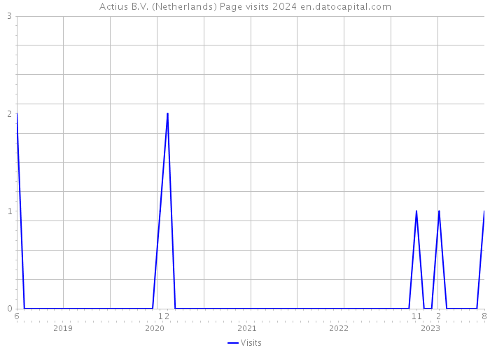 Actius B.V. (Netherlands) Page visits 2024 