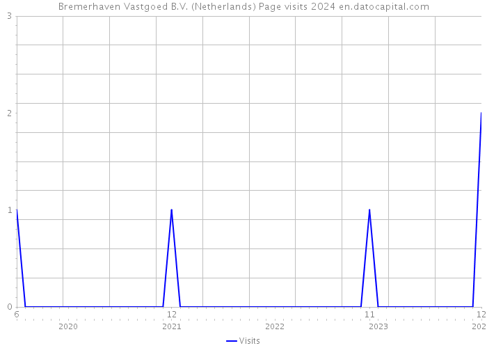 Bremerhaven Vastgoed B.V. (Netherlands) Page visits 2024 