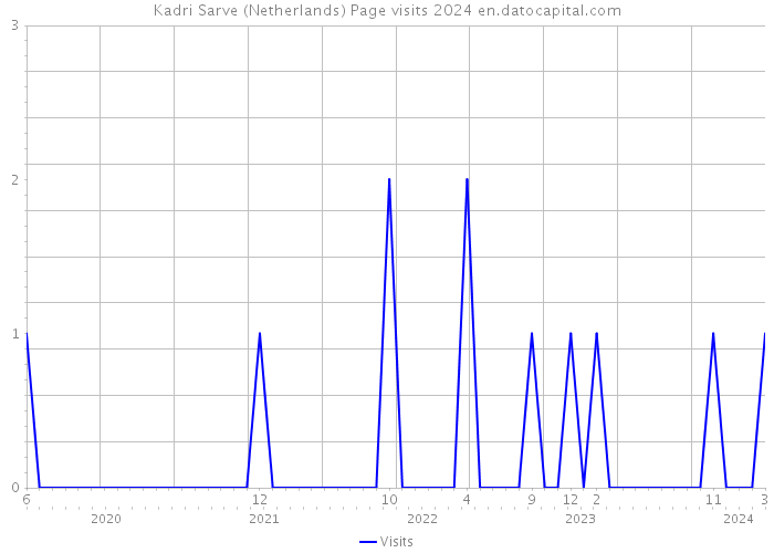 Kadri Sarve (Netherlands) Page visits 2024 