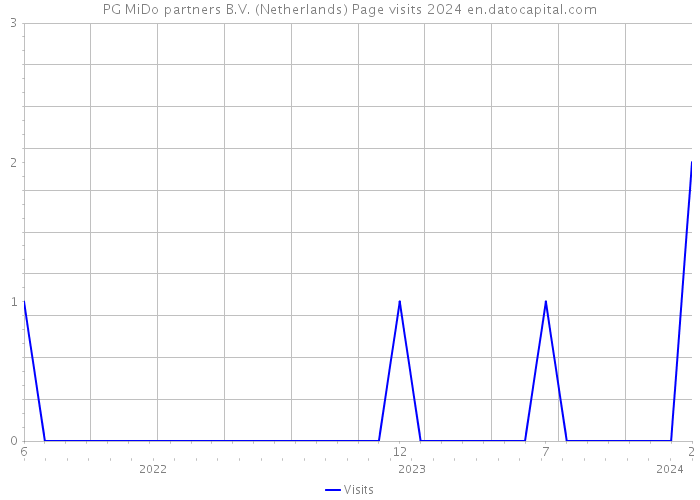PG MiDo partners B.V. (Netherlands) Page visits 2024 