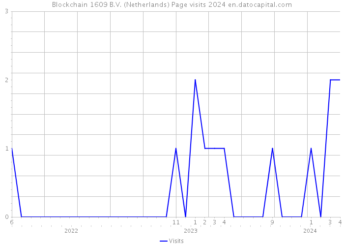 Blockchain 1609 B.V. (Netherlands) Page visits 2024 