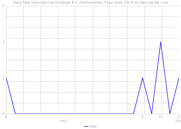 Daily Mail International Holdings B.V. (Netherlands) Page visits 2024 