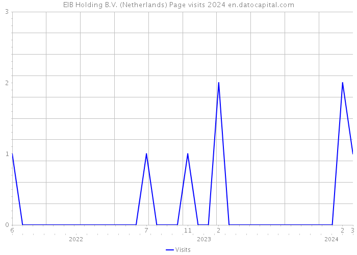 EIB Holding B.V. (Netherlands) Page visits 2024 